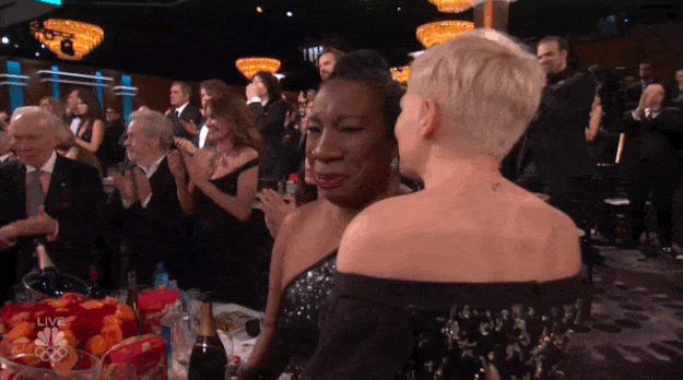 Tarana Burke and Michelle Williams