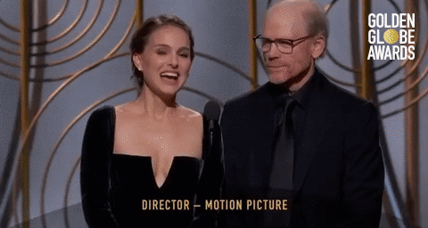 Natalie Portman and Ron Howard