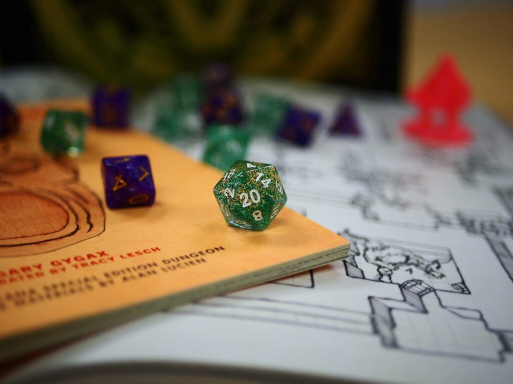 dice board game dungeons & dragons