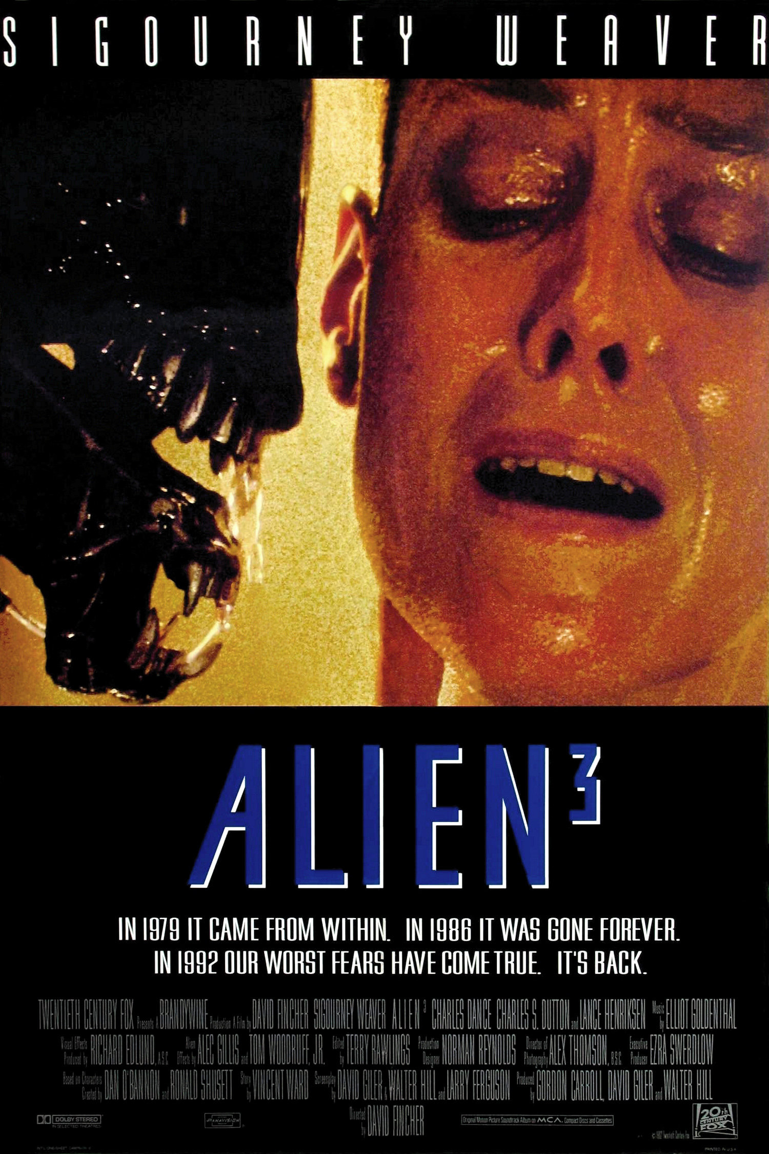 Alien 3 movie poster