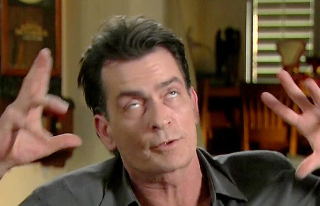 Charlie Sheen acting