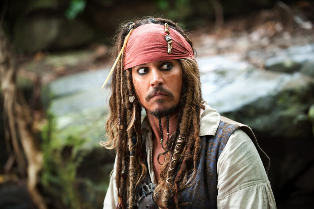 Johnny Depp in Pirates of the Caribbean