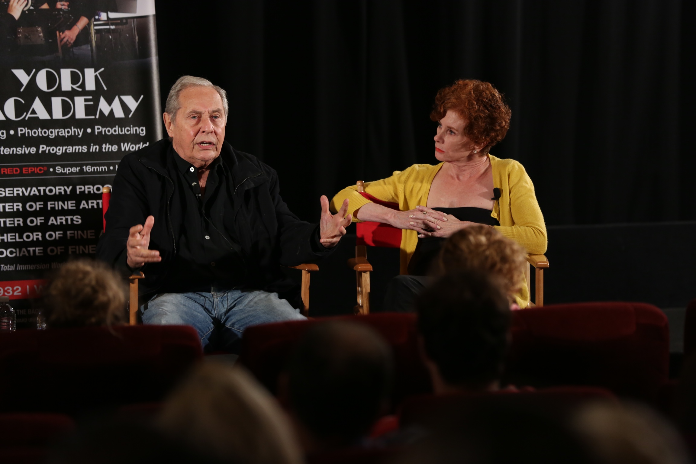 Mark Rydell with NYFA Acting Instructor Cathy Gianonne Russo