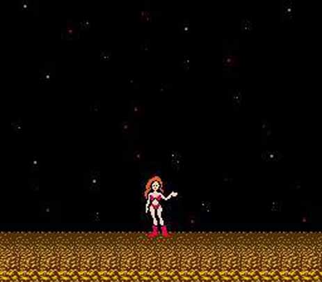 Ending scene of original Metroid