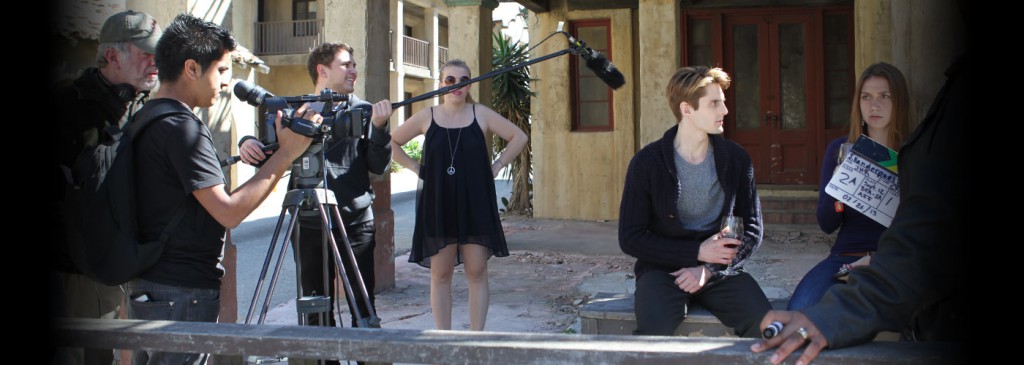 MFA Acting students filming a scene