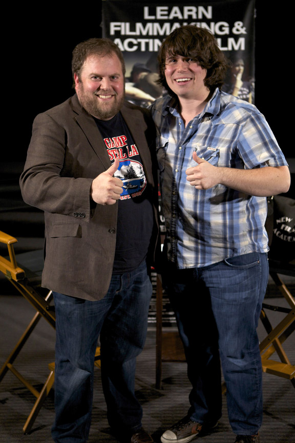 Screenwriting Chair Eric Conner with 'Smiley' Director Michael Gallagher at New York Film Academy