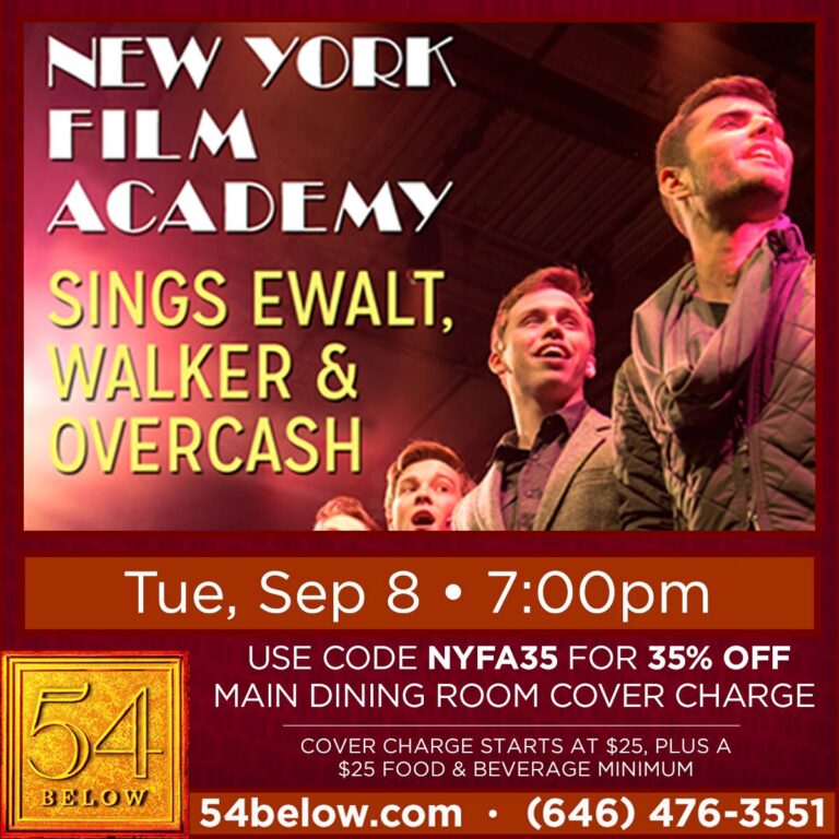 NYFA Sings Ewalt, Walker, and Overcash at 54 Below