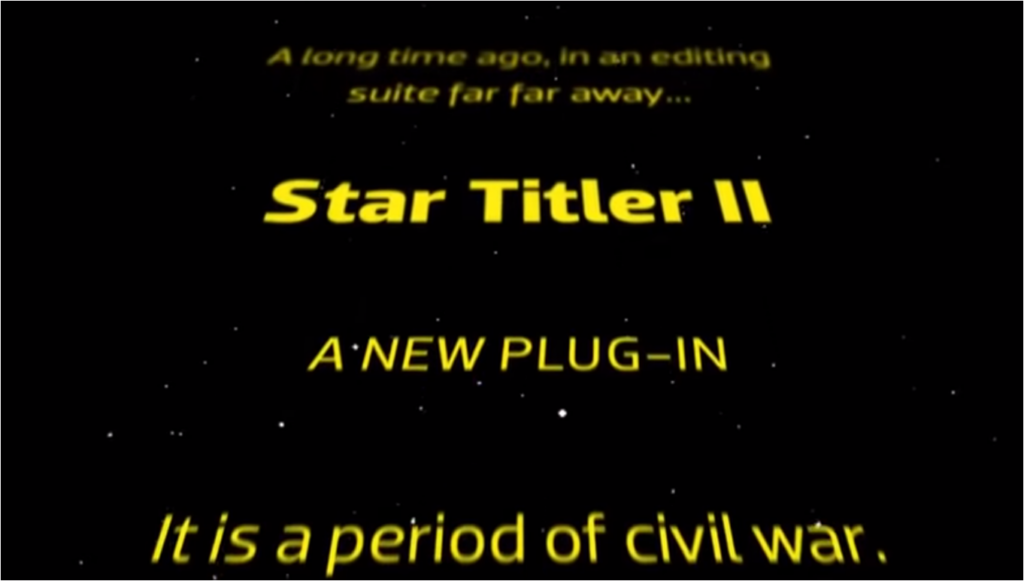 Star Wars Intro