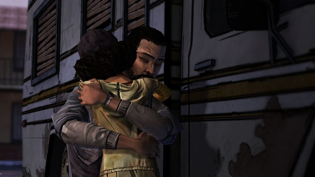 Screen shot from The Walking Dead video game