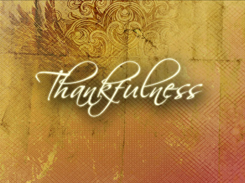 thankfulness