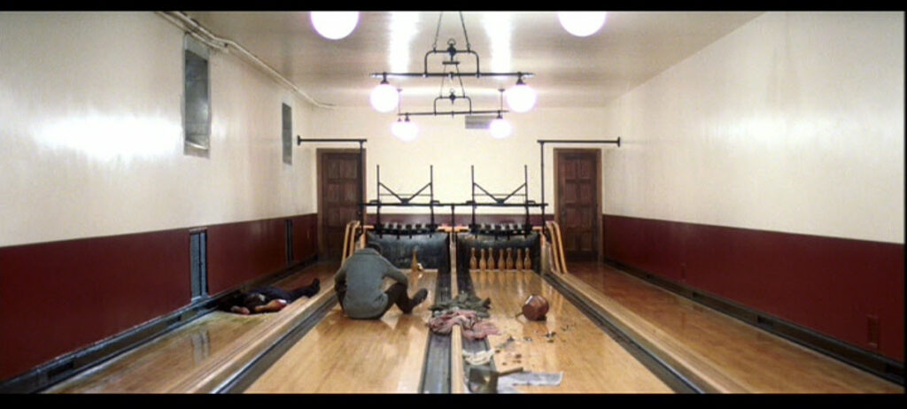 The bowling alley scene in There Will Be Blood