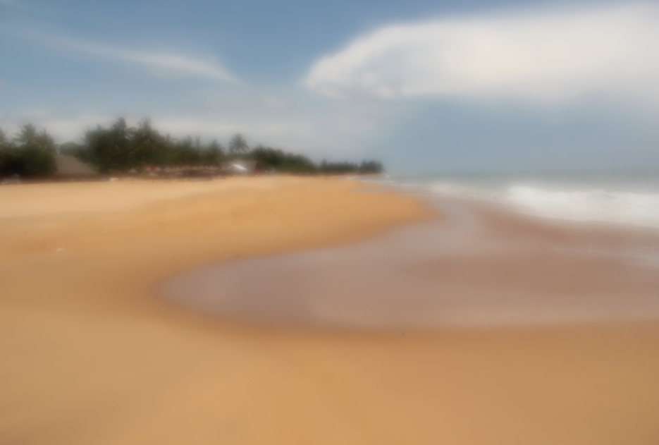blurry beach photo