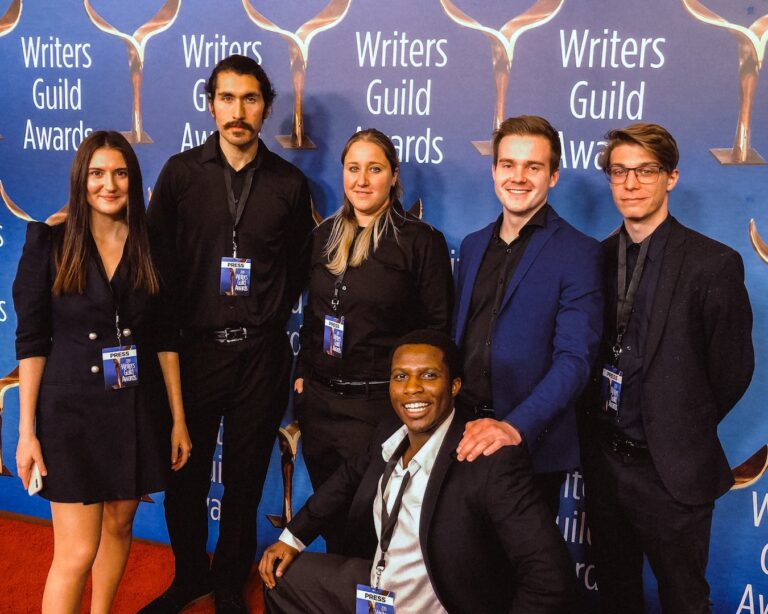 Broadcast Club at New York Film Academy (NYFA) Work the WGA Awards Red Carpet
