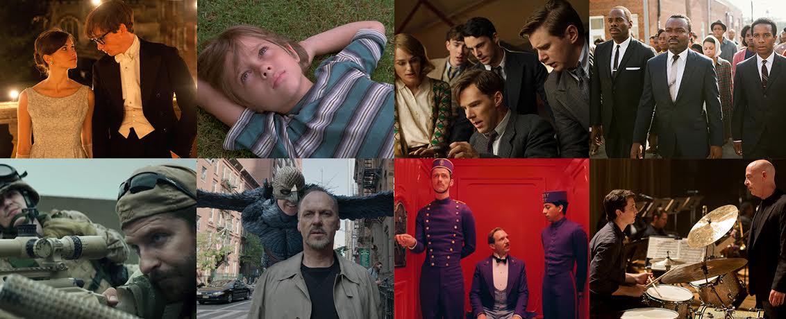 A collage of the 2015 Oscar Best Picture Nominees