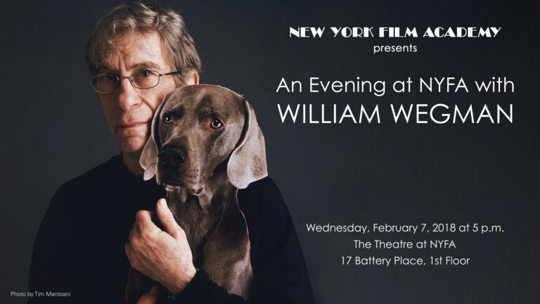 Artist William Wegman is Guest Speaker at New York Film Academy