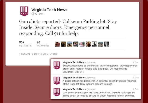 2007 Virginia Tech shooting Twitter