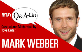 NEW YORK FILM ACADEMY (NYFA) WELCOMES ACTOR AND DIRECTOR MARK WEBBER FOR ‘THE Q&A-LIST SERIES’
