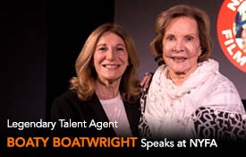 LEGENDARY TALENT AGENT BOATY BOATWRIGHT SPEAKS AT NEW YORK FILM ACADEMY