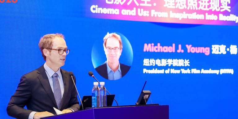 New York Film Academy (NYFA) President, Michael Young, at the China Annual Conference Expo for International Education