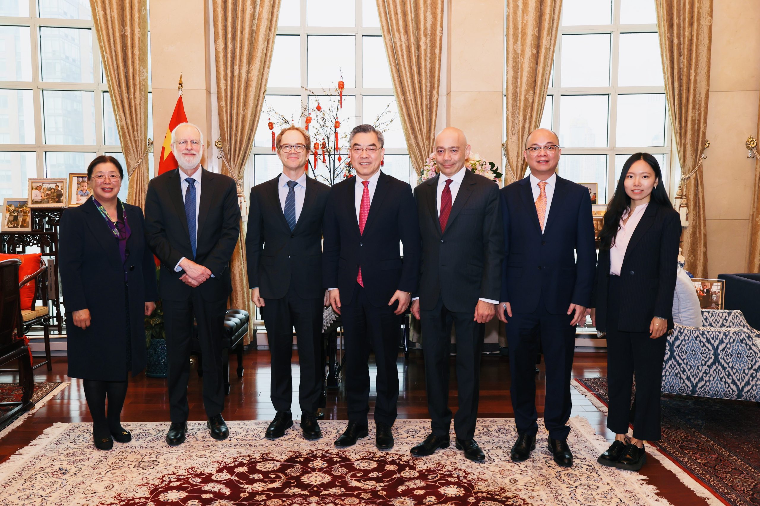 NYFA Attends Dinner with Chinese Ambassador Huang Ping