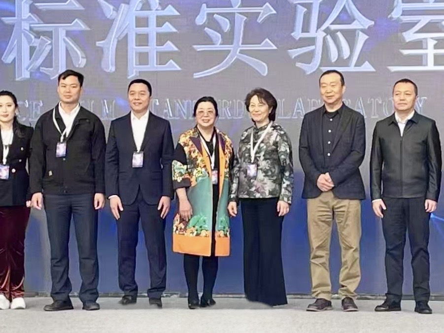 Dr. Joy Zhu at the unveiling ceremony.