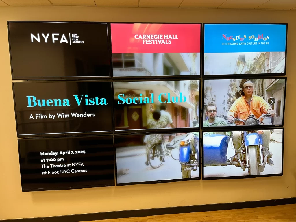Buena Vista Socia Club Doc Film Screening Event Signage